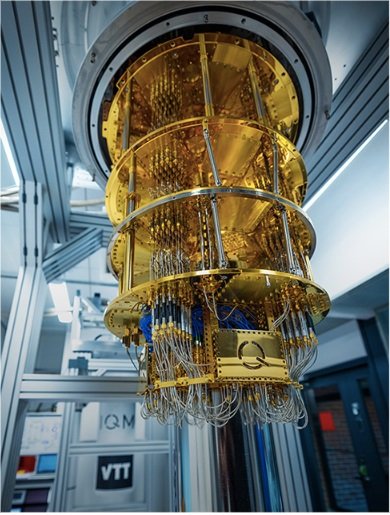 Imagen de un computador cuántico | Fuente: R&D World
