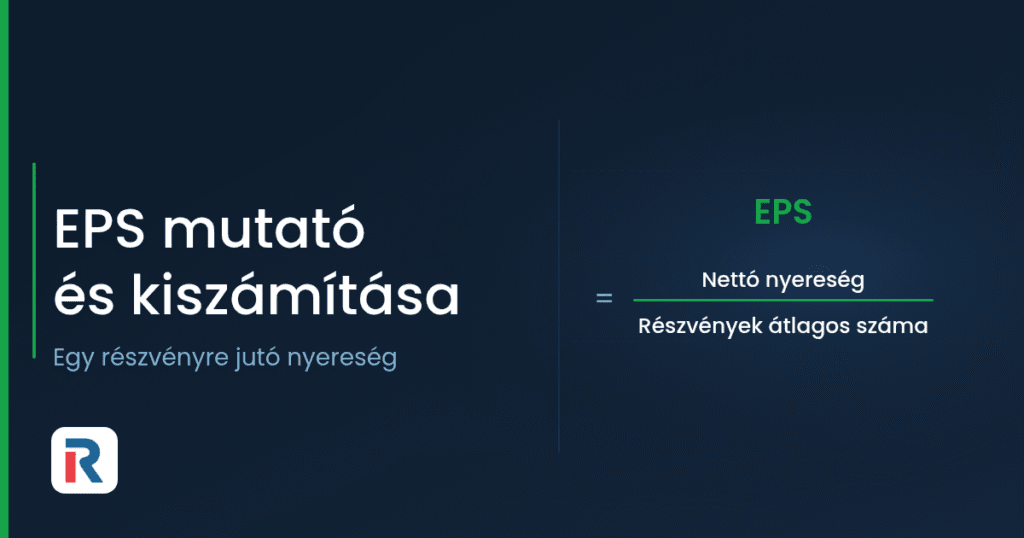EPS mutató: az egy részvényre jutó nyereség képlete