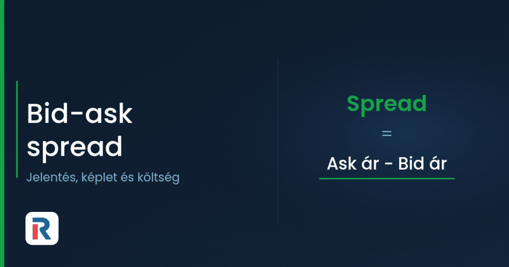 Bid-ask spread képlete: Spread = Ask ár − Bid ár