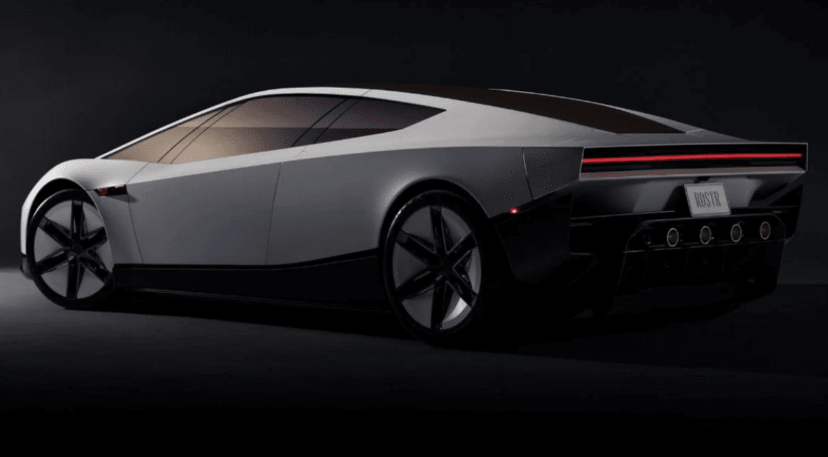 A Tesla Roadster hátulja