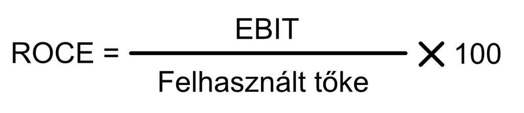 Mi a ROCE képlete?