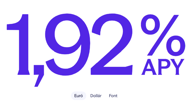 Lightyear készpénzkamat – 1,92% APY euróban tartott pénzre, elérhető dollárban és fontban is