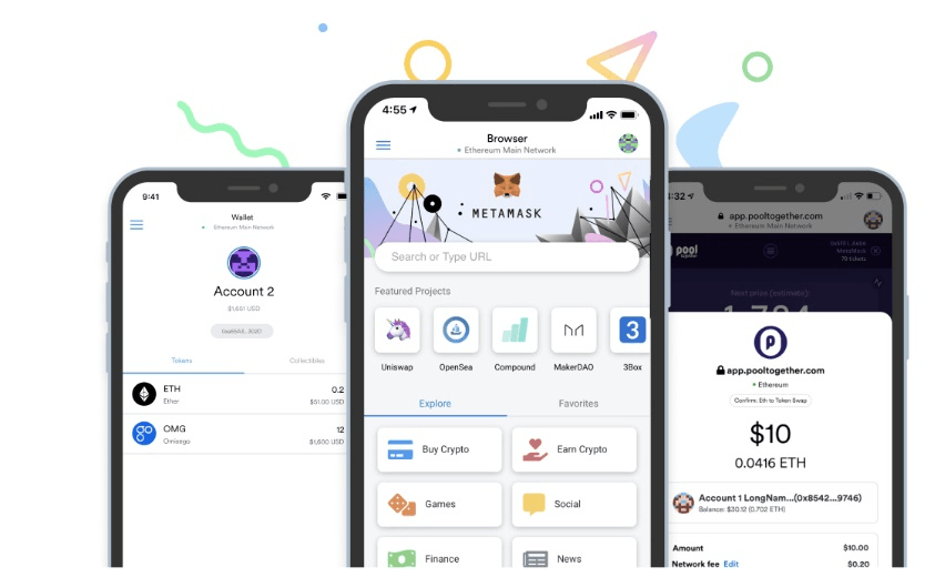 Metamask, a leggyakrabban használt forró tárca