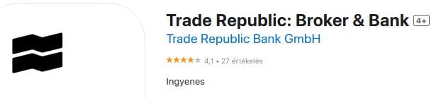 Apple felhasználói vélemények a Trade Republic mobilalkalmazásról