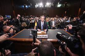 Zuckerberg tanúskodik az amerikai kongresszusban 2018-ban