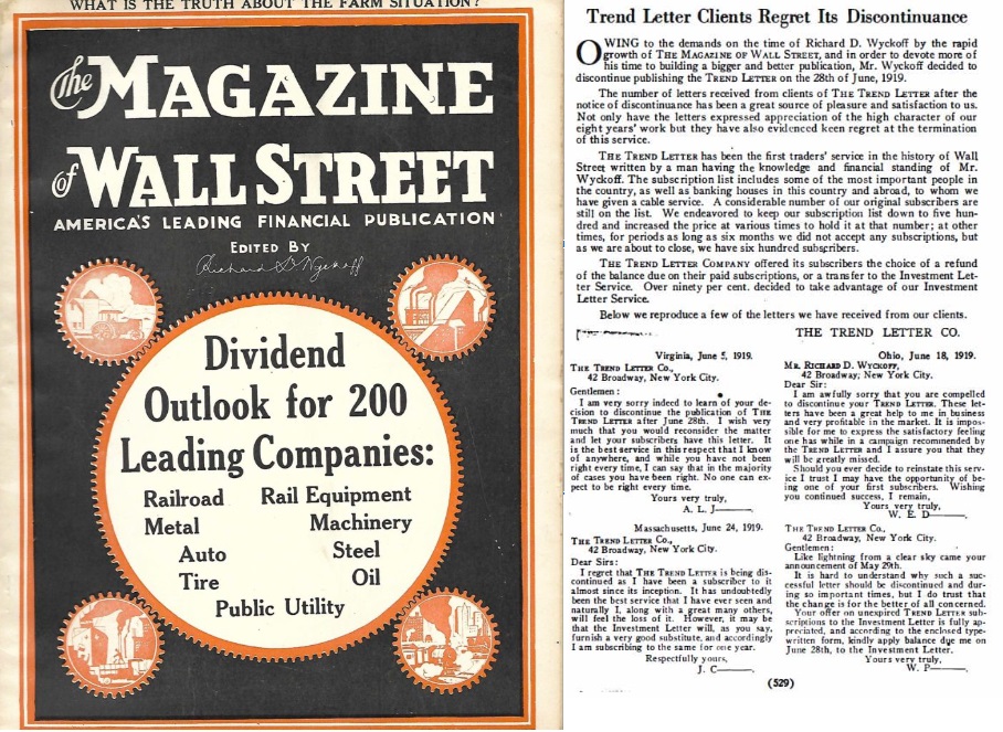 Richard Wyckoff kiadványa: The Magazine of Wall Street