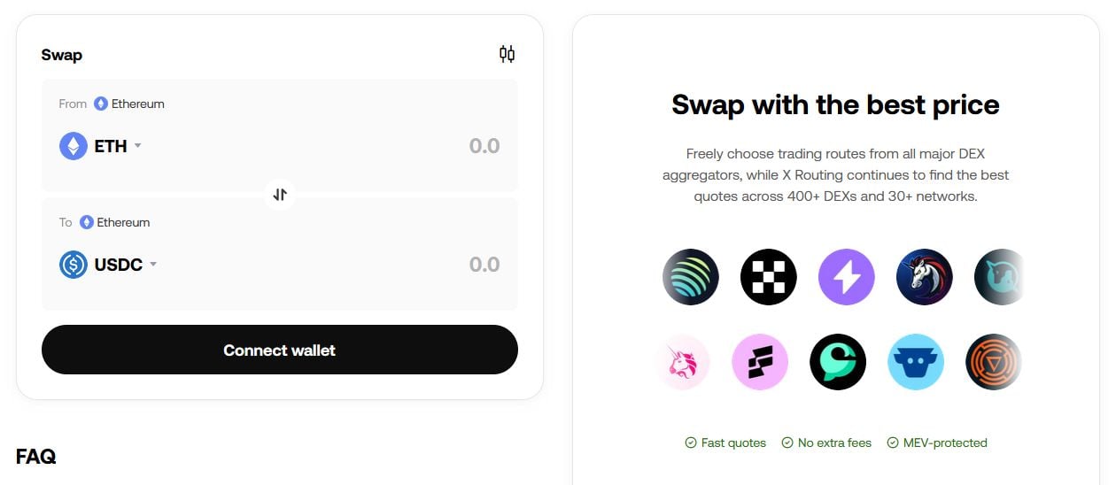 Az OKX DEX-aggregátora
