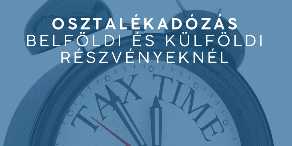osztalékadózás