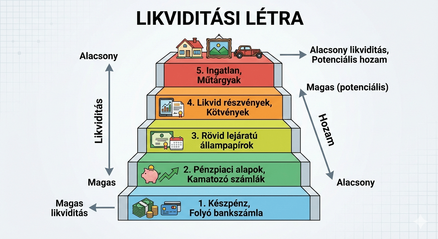 Likviditási létra: az eszközök eladási sorrendje