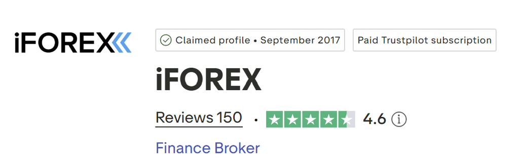 Az iFOREX Europe a Trustpiloton jelenleg 4,6/5-ös értékeléssel rendelkezik 150 vélemény alapján