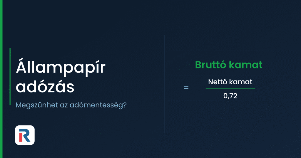 Állampapír adózás: bruttó kamat a kamat-bruttósítás után